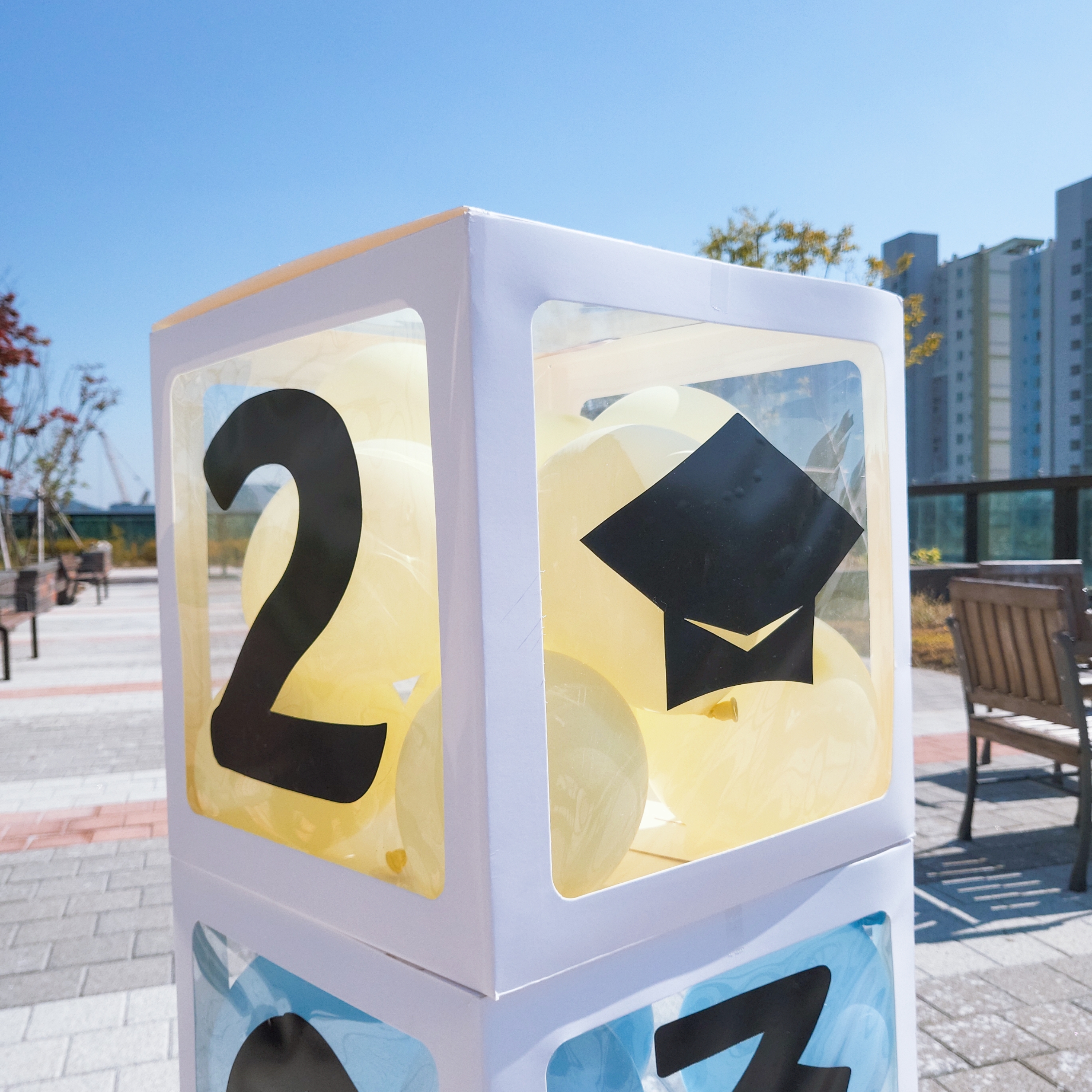 졸업 수료 입학 풍선상자