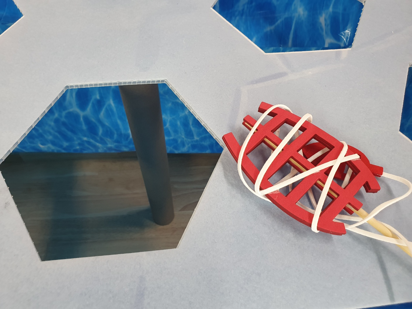 책상 얼음판 낚시