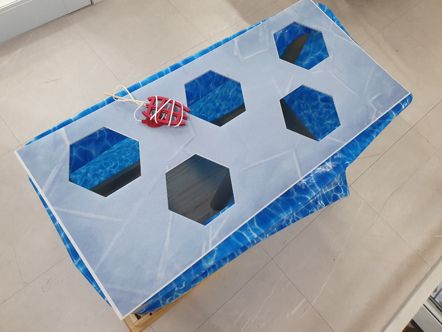 책상 얼음판 낚시